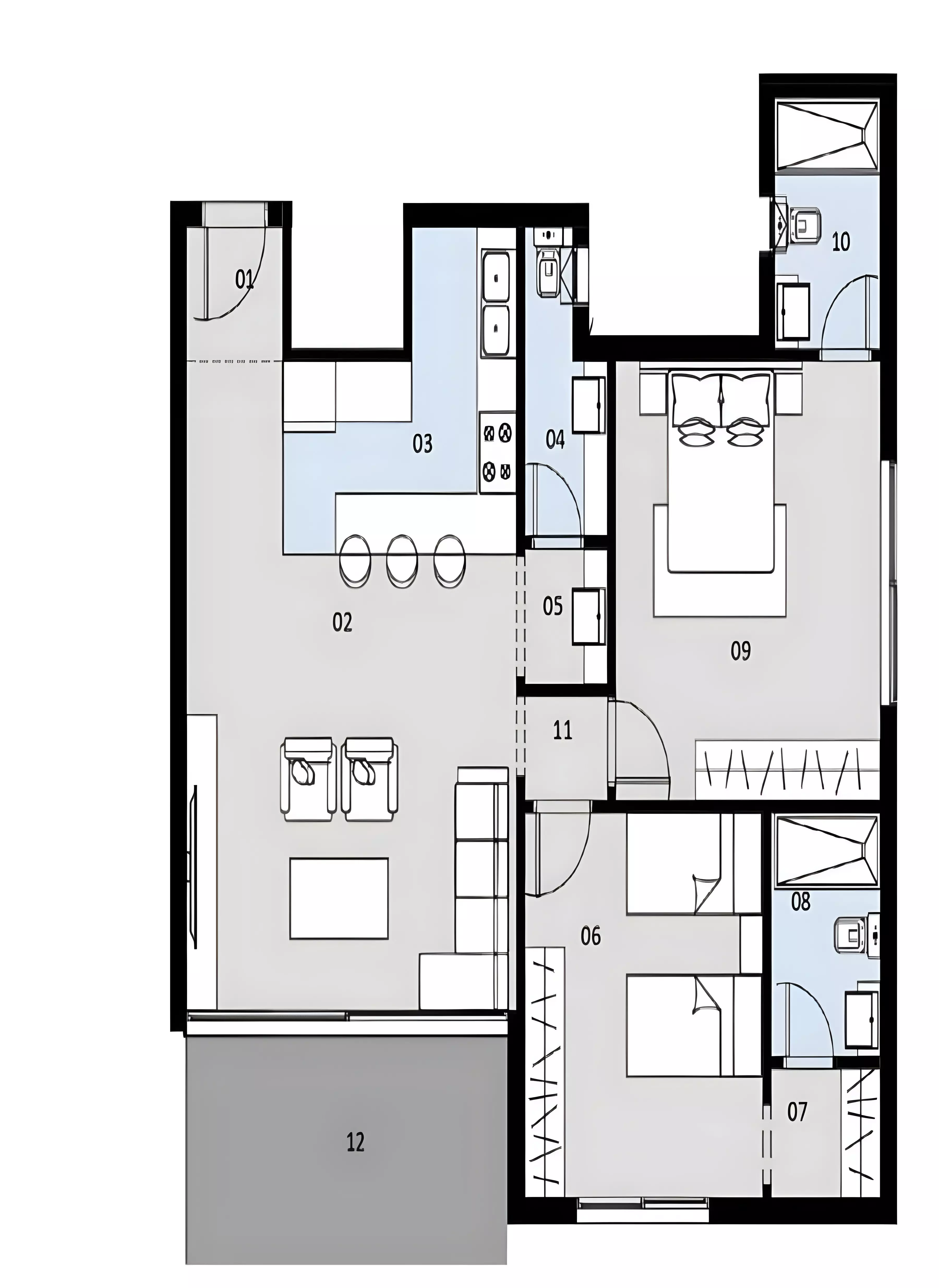 Unit floor plan image