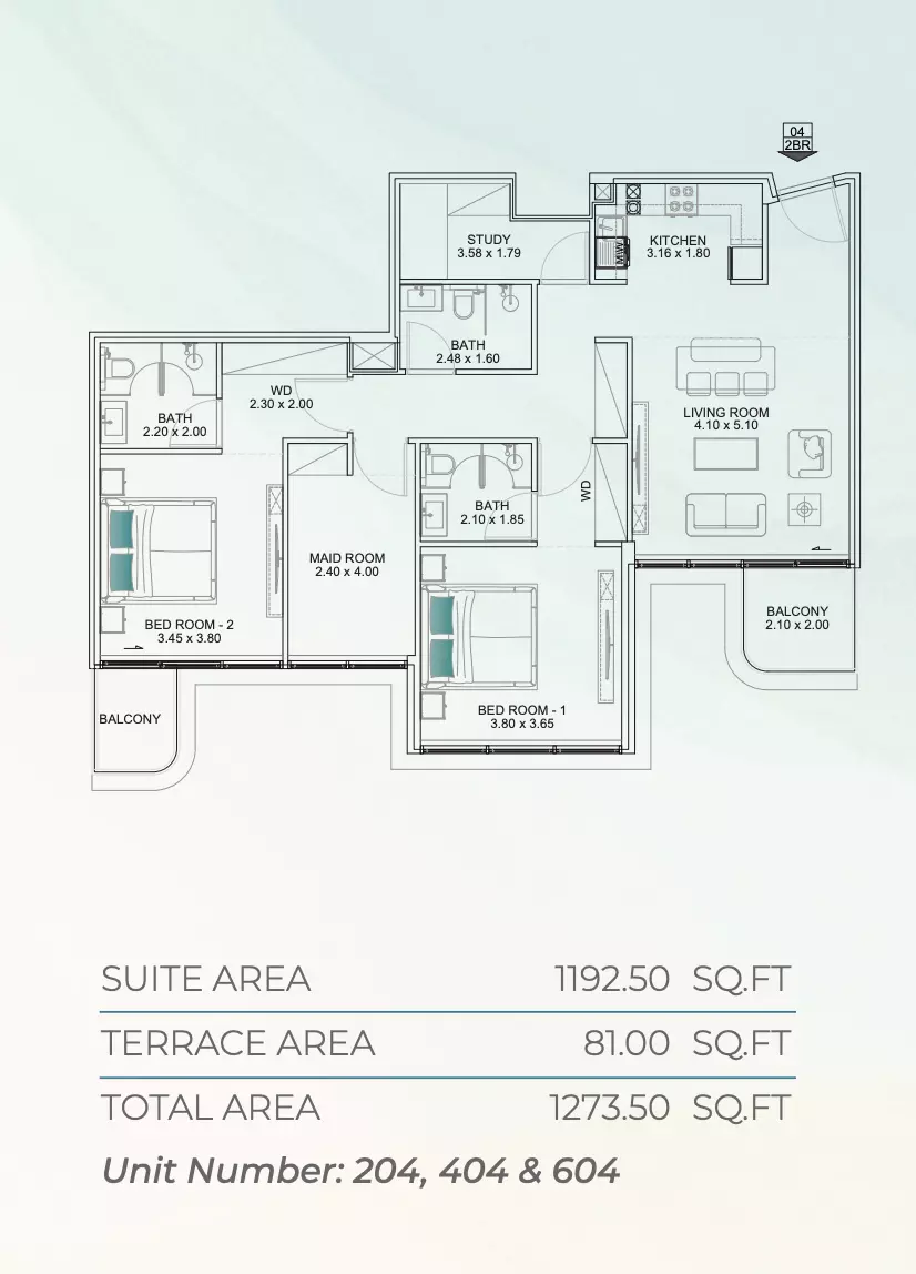صورة مخطط ارضية الوحدة