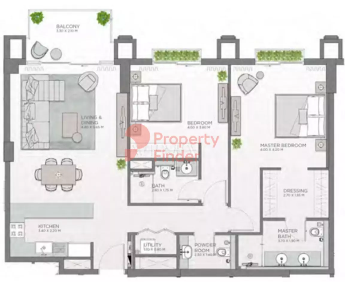 Celadon City Walk By Meraas B2-Type A5, 2 beds
