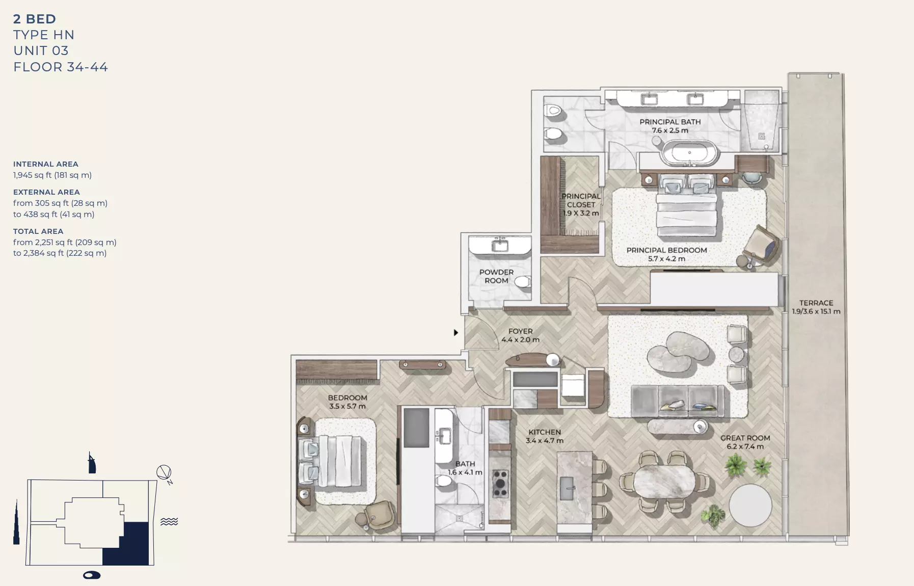 Unit floor plan image