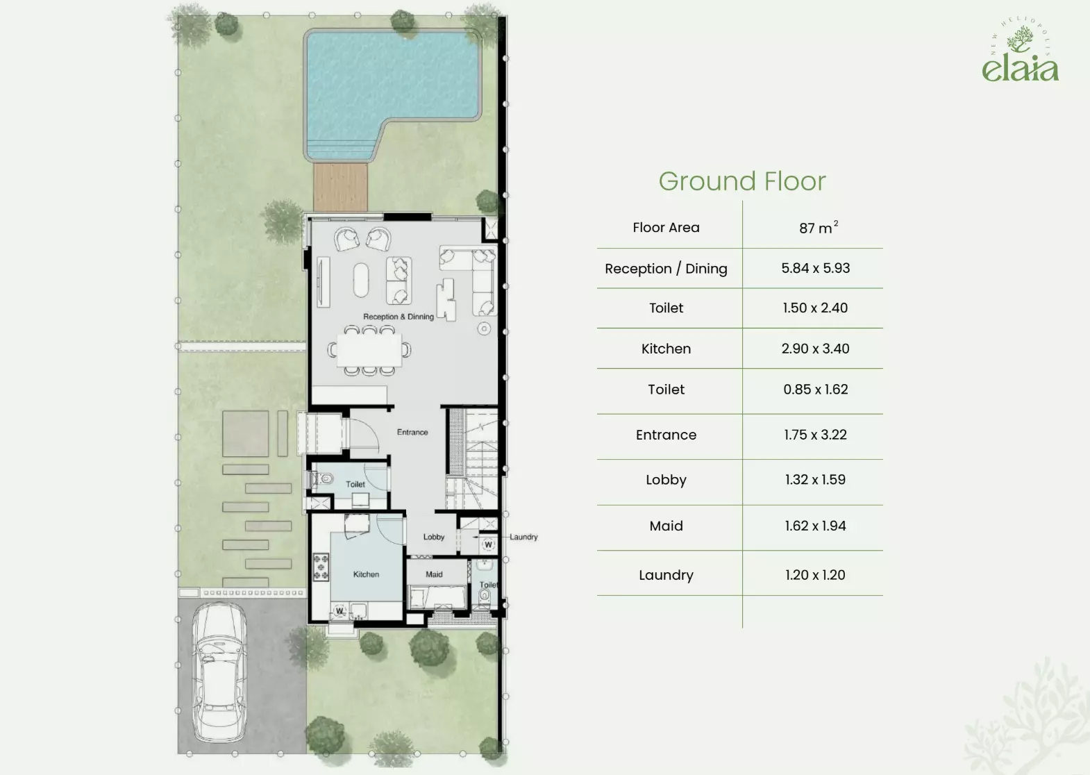 صورة مخطط ارضية الوحدة