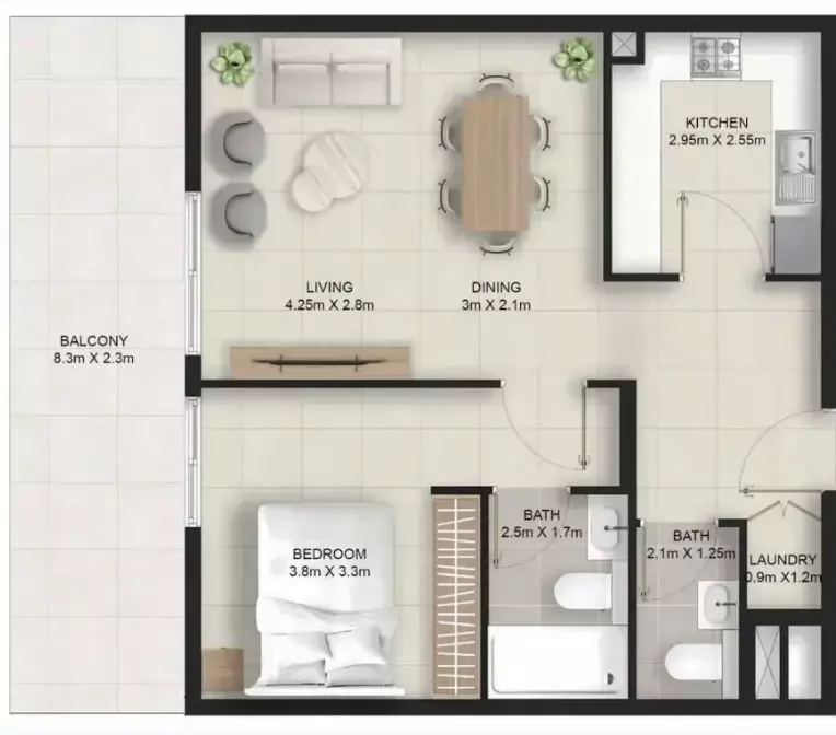 Unit floor plan image
