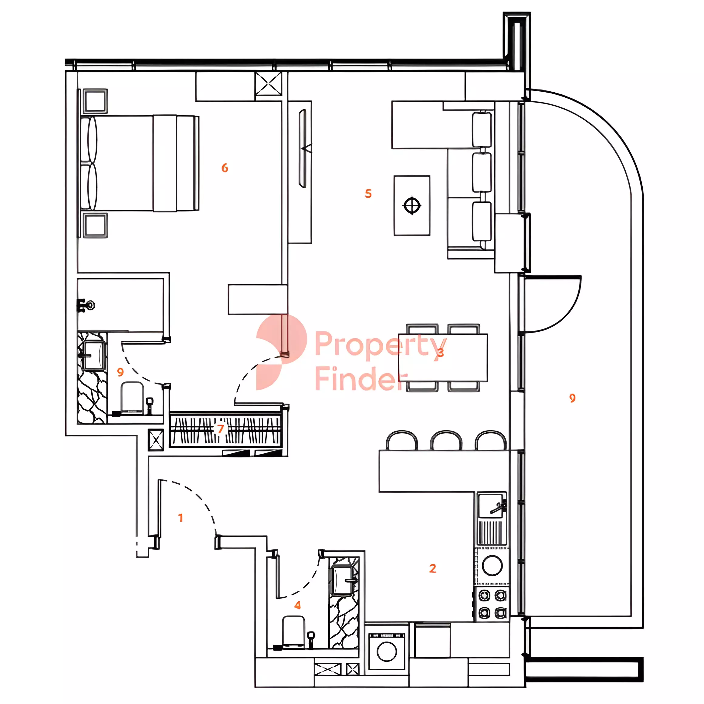 صورة مخطط ارضية الوحدة