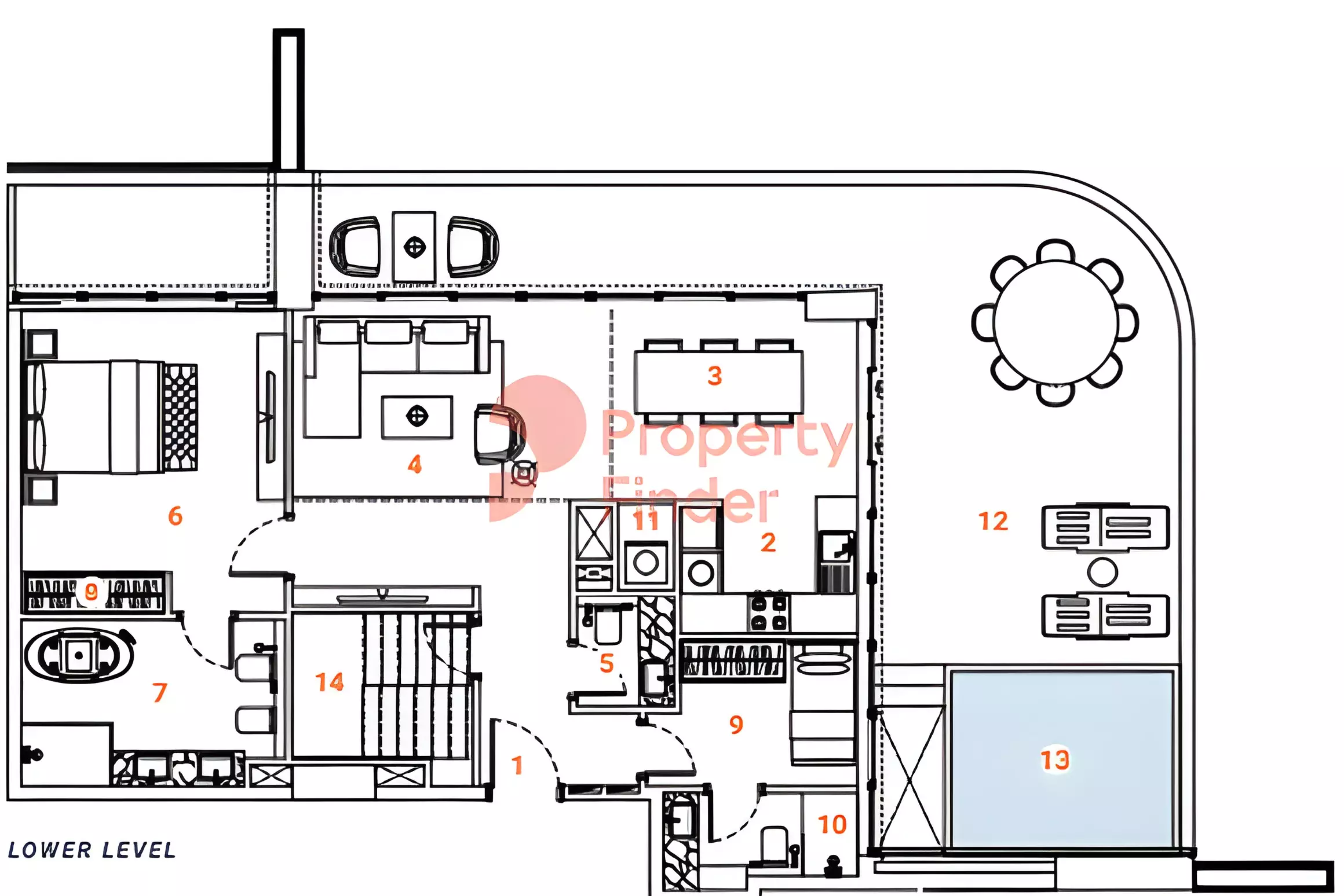 صورة مخطط ارضية الوحدة