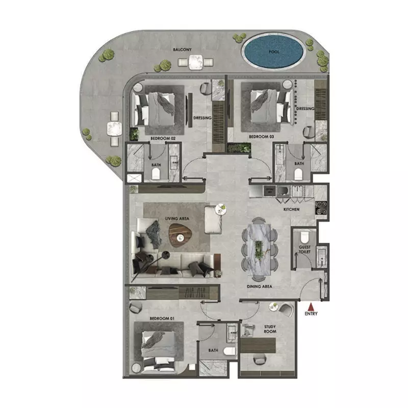 Unit floor plan image
