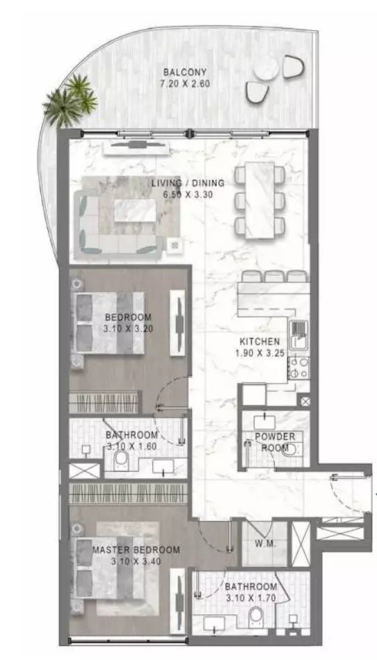 Unit floor plan image