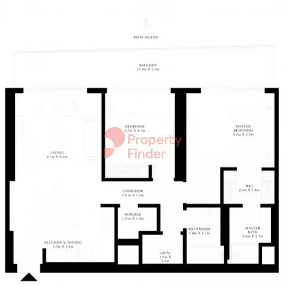 Grand Bleu Tower Unit 04 - Level 17, 2 beds