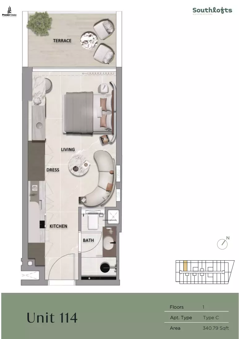 Unit floor plan image