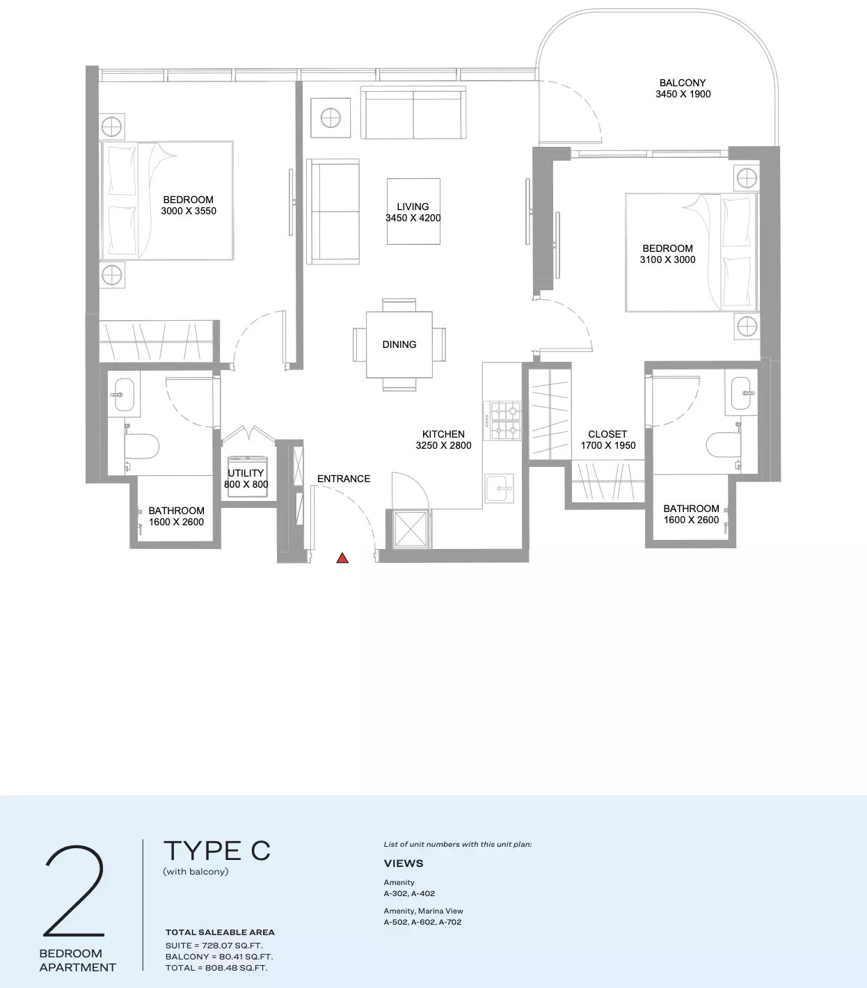 Unit floor plan image