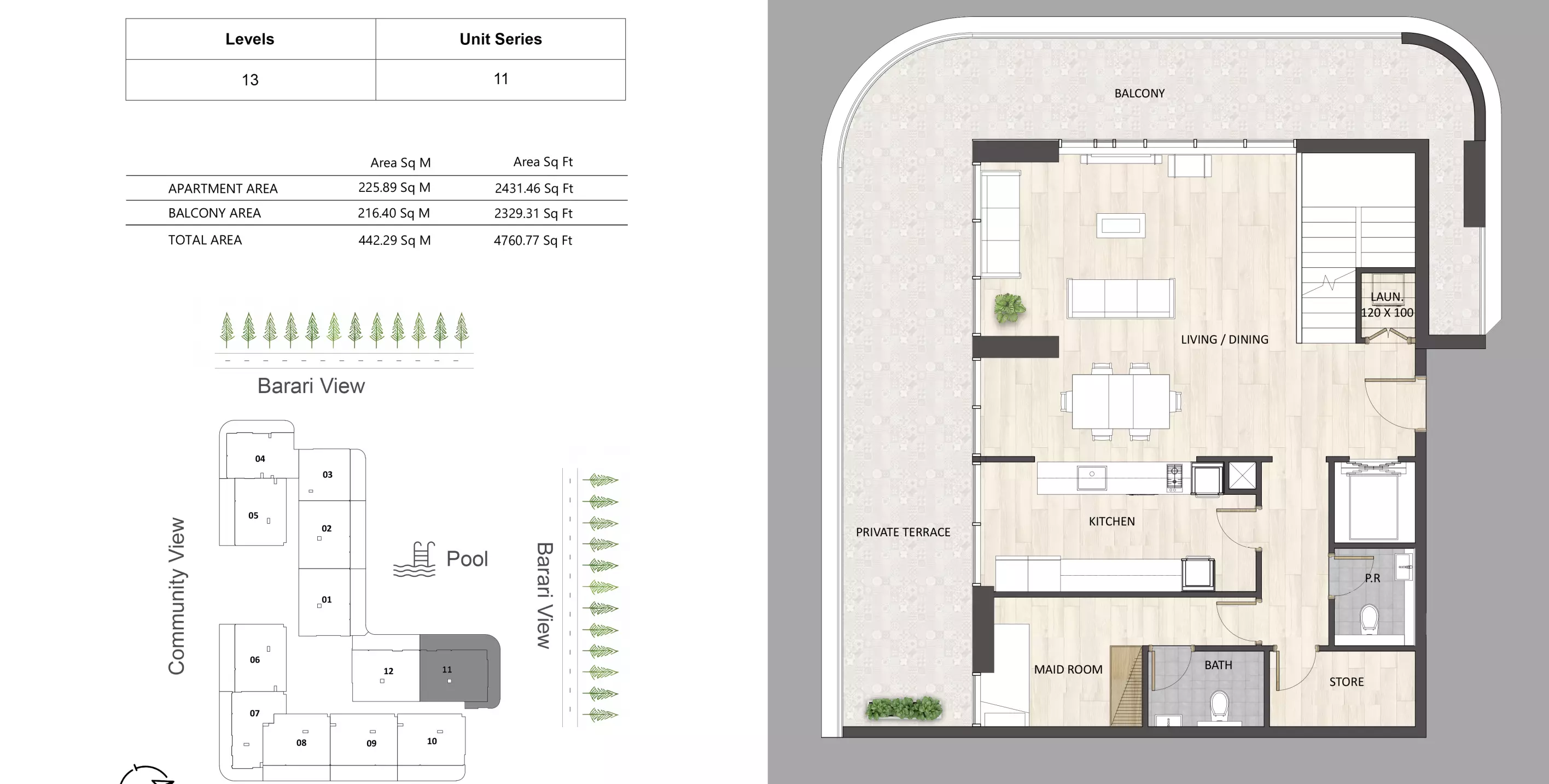 Unit floor plan image