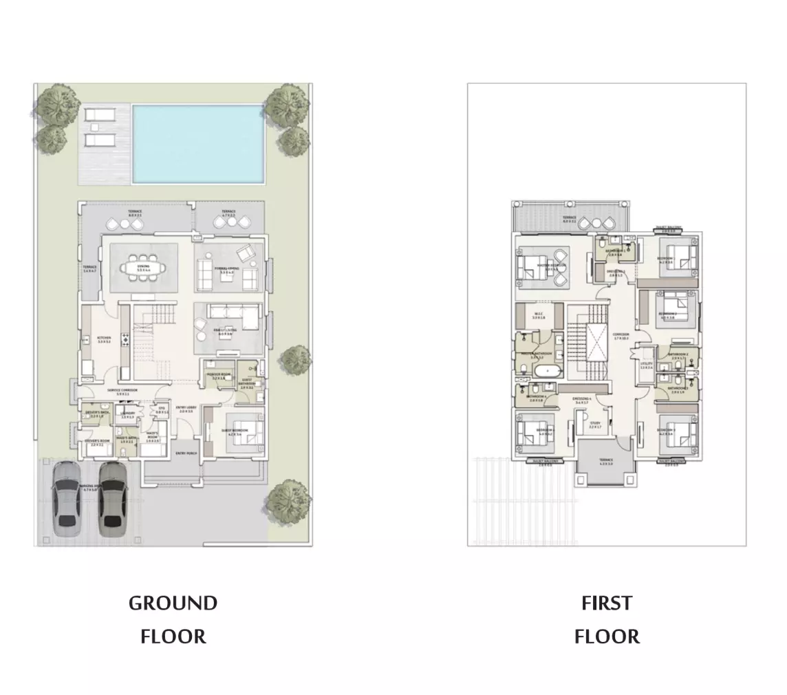 صورة مخطط ارضية الوحدة