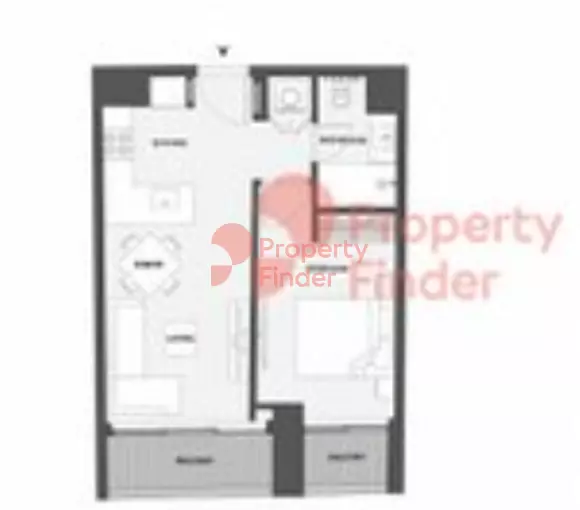15 Northside Tower B Unit 107, First Floor, 1 bed