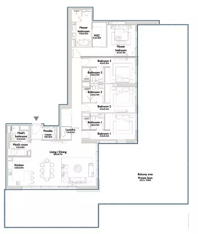 Unit floor plan image