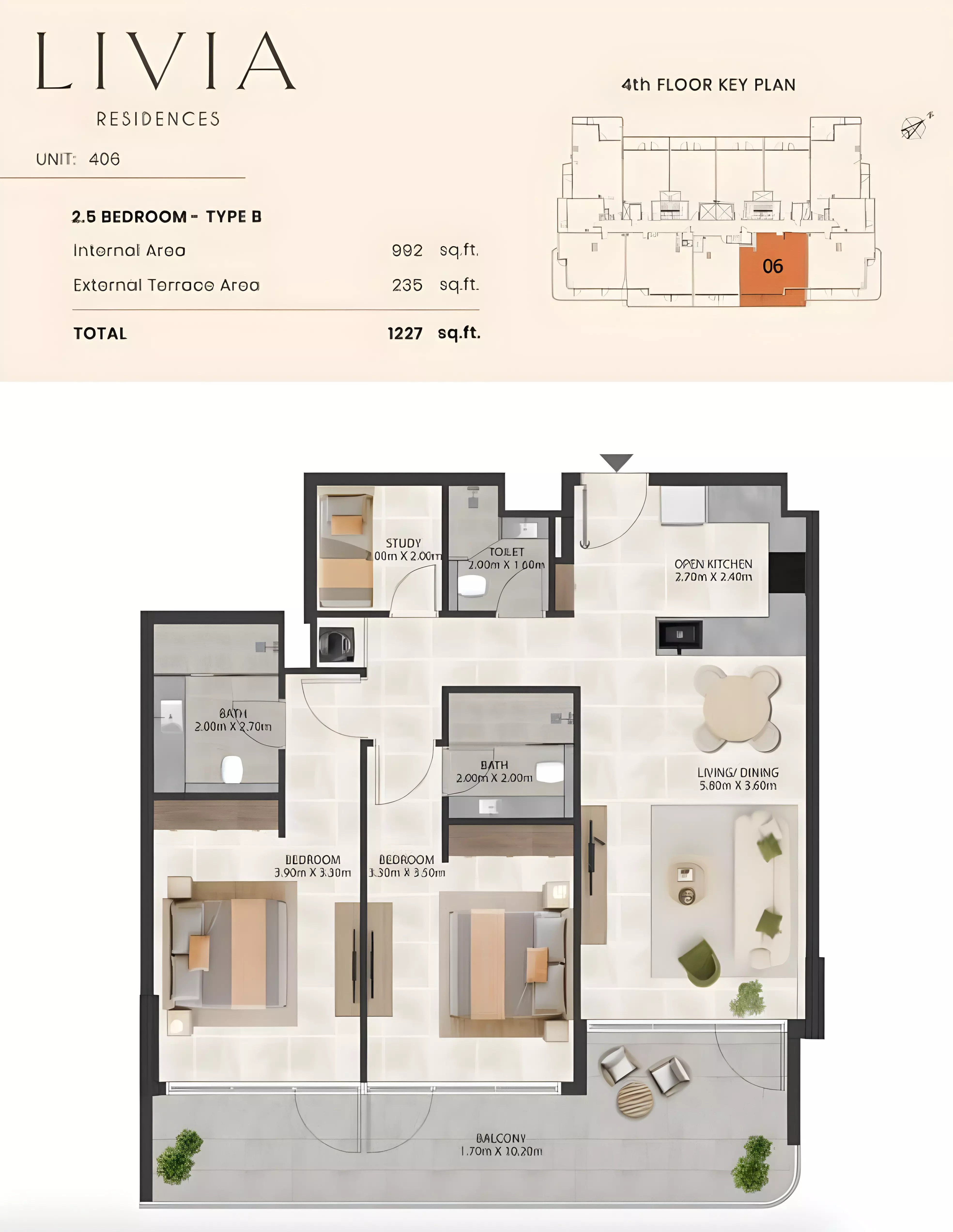Unit floor plan image