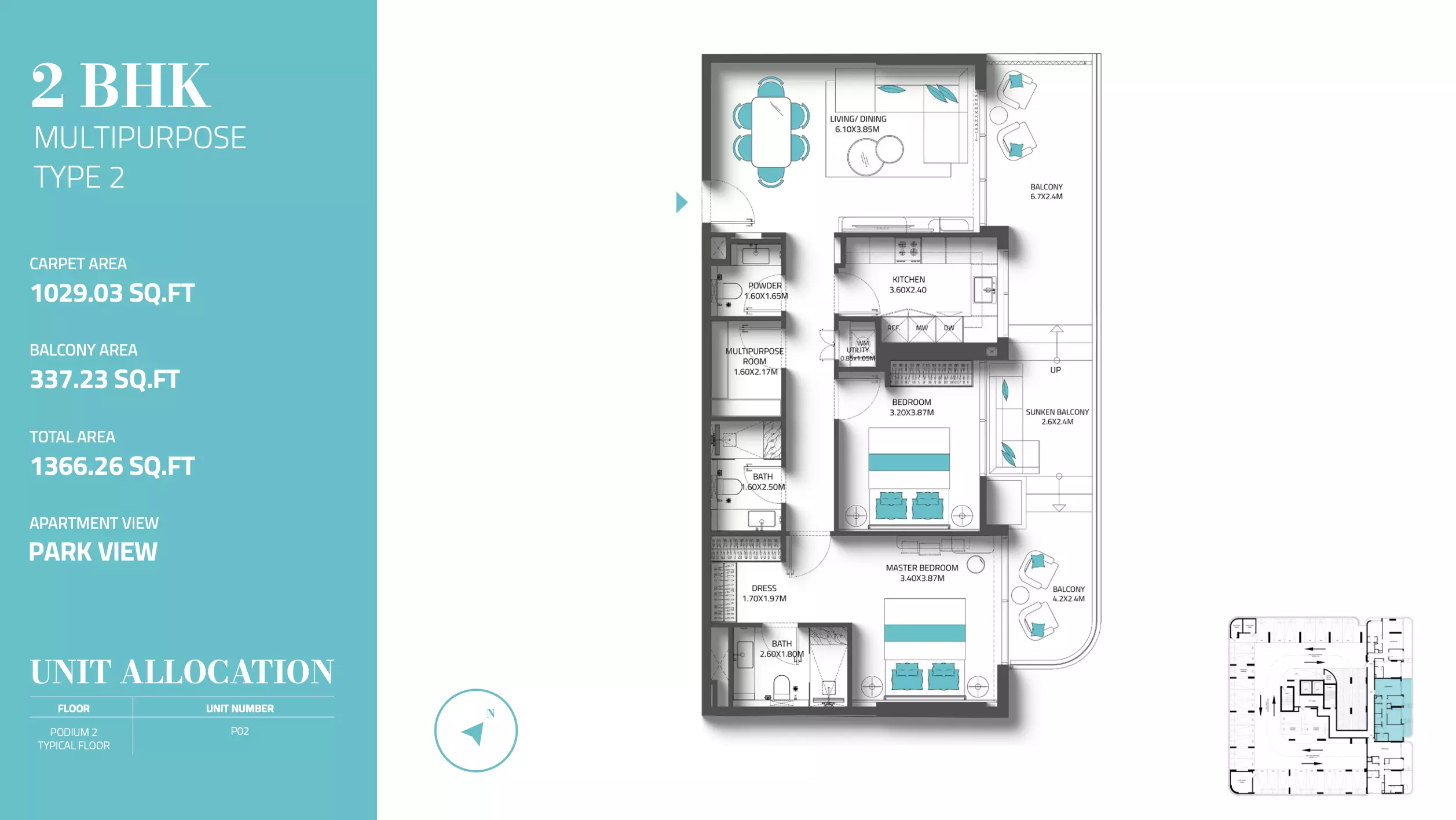Unit floor plan image