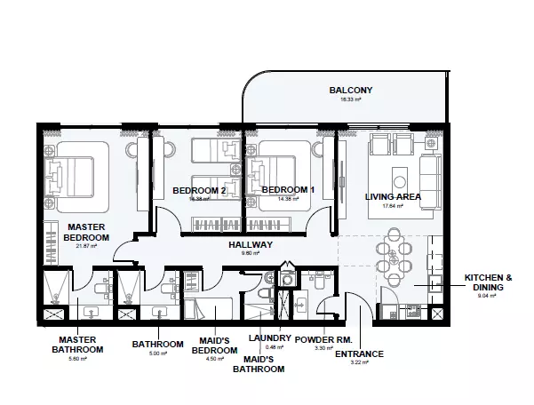 Unit floor plan image