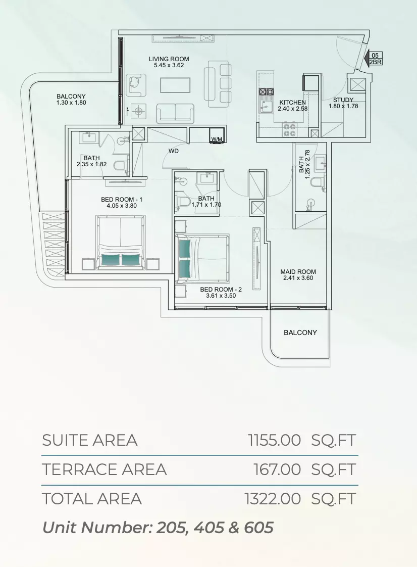 صورة مخطط ارضية الوحدة
