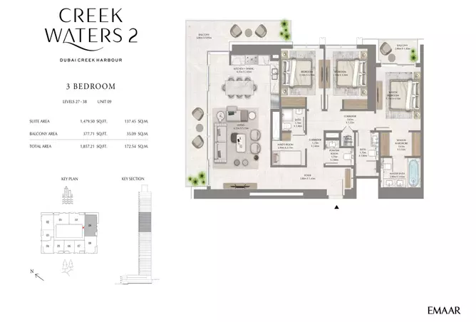 Creek Waters 2 — 3BR floor plan