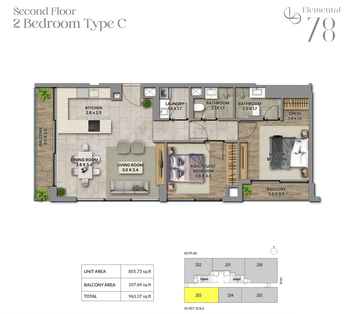 Elemental 78 - Type C Floor Plan