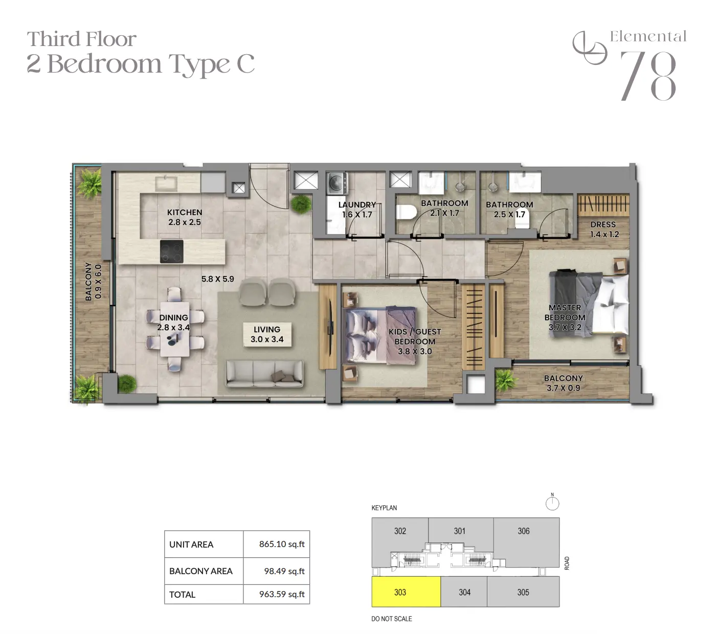 Elemental 78 - Type C Floor Plan