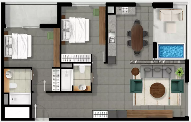 Unit floor plan image