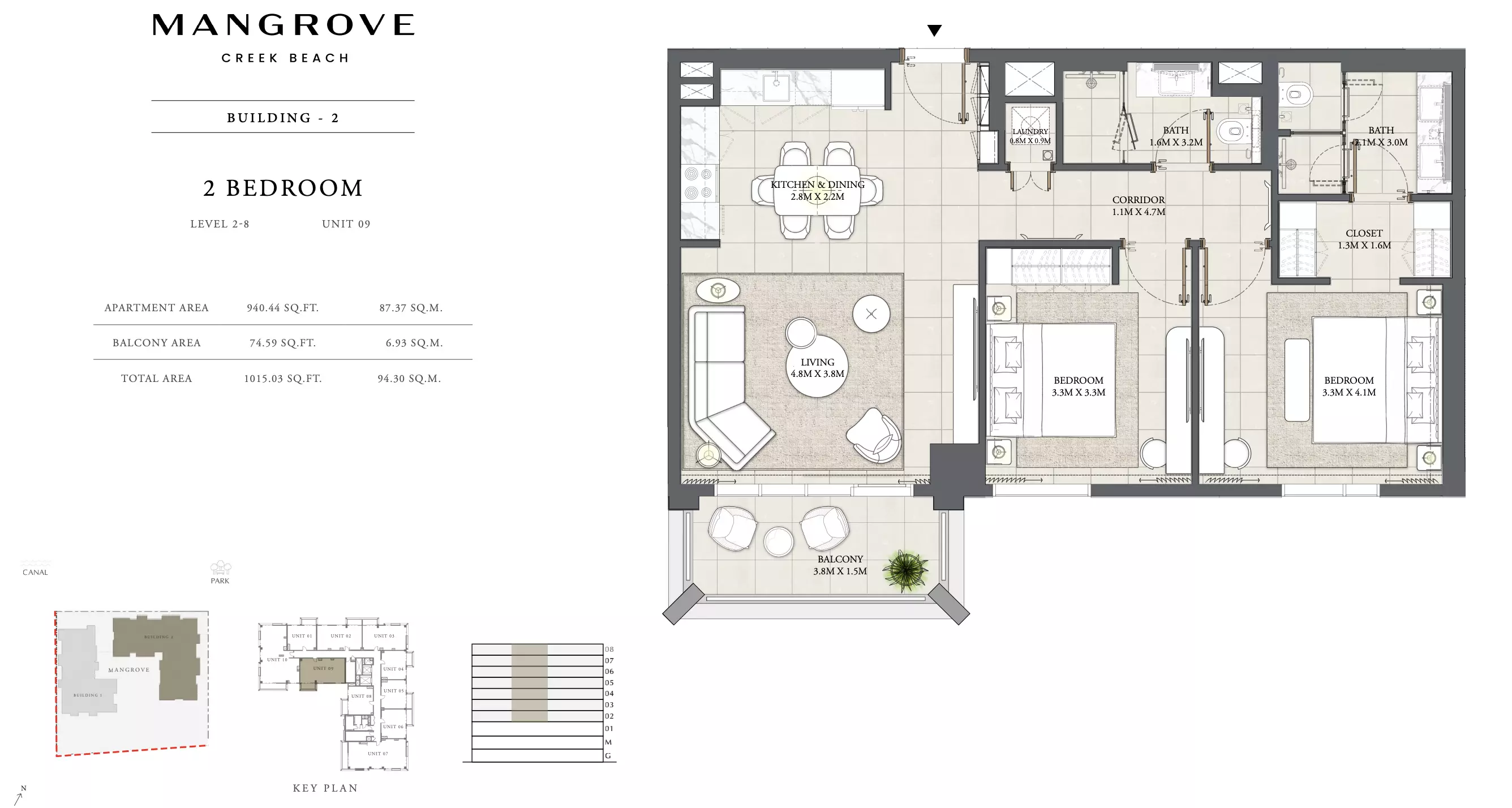 Mangrove By Emaar Unit 09 Building 2, 2 beds