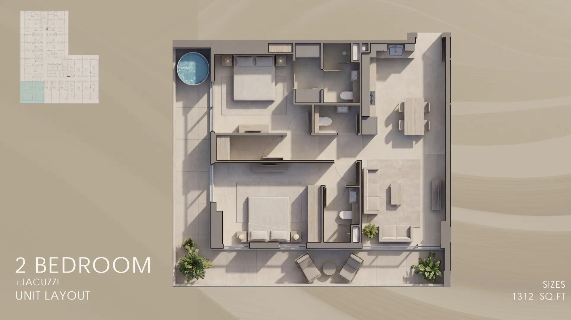 Sky Harmony By Peace Homes — 3BR floor plan