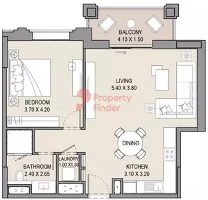 Asayel Type A1, 1 bed