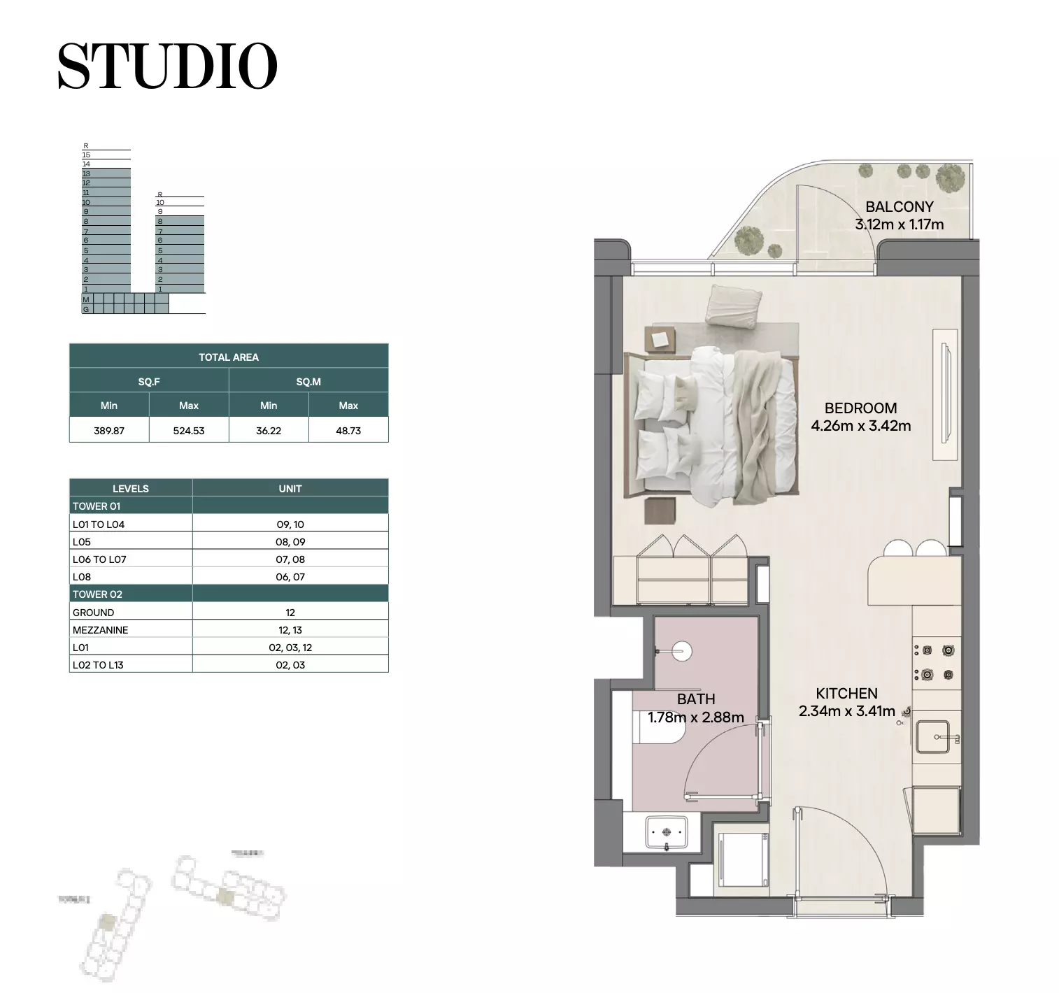 Unit floor plan image