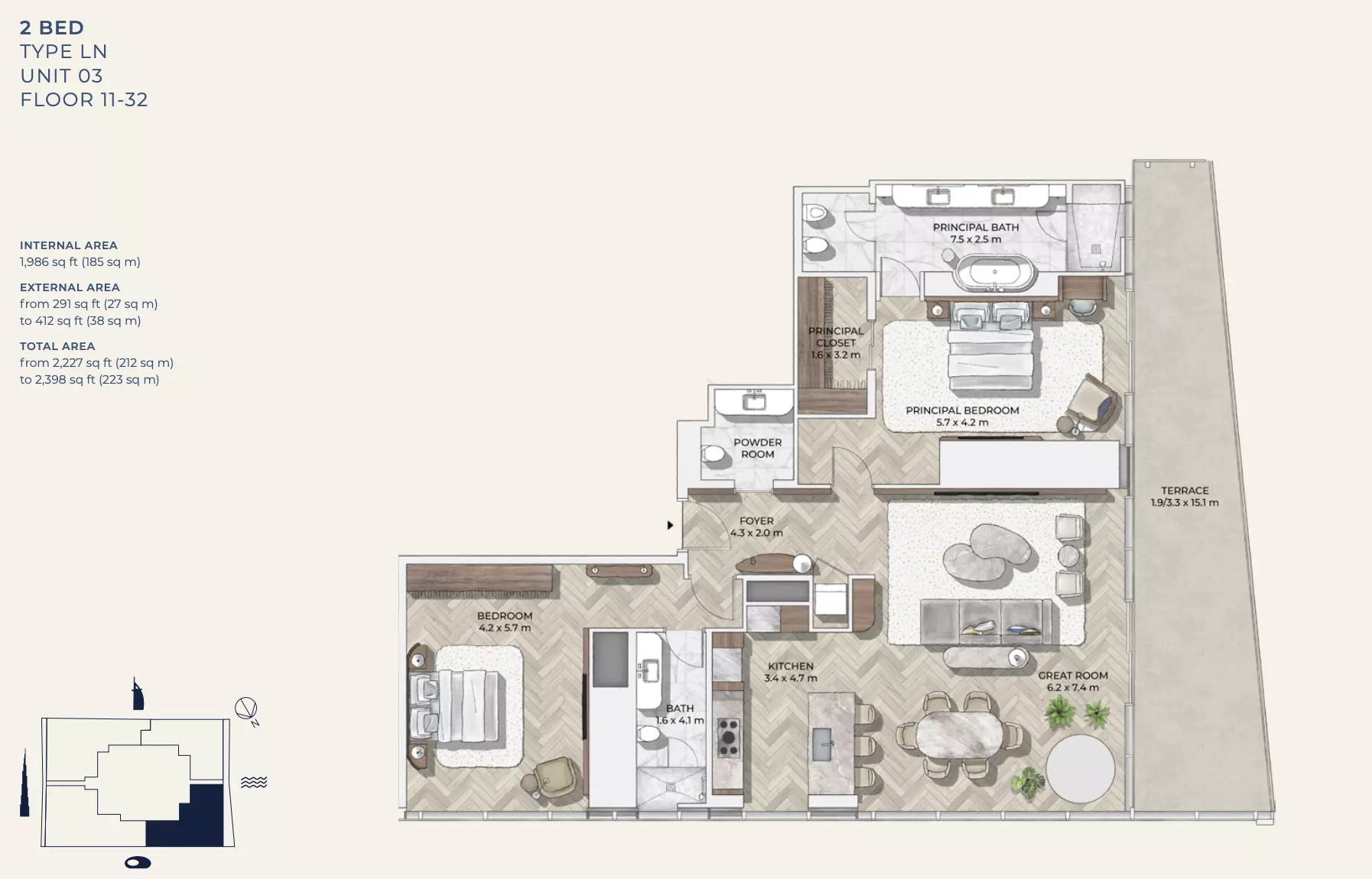 Unit floor plan image