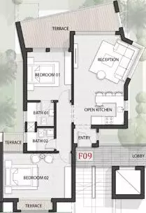 Unit floor plan image