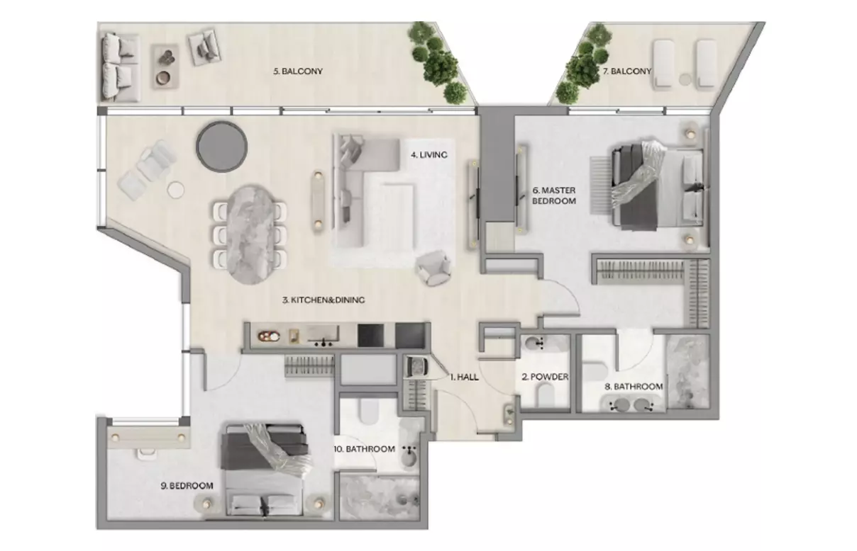 صورة مخطط ارضية الوحدة