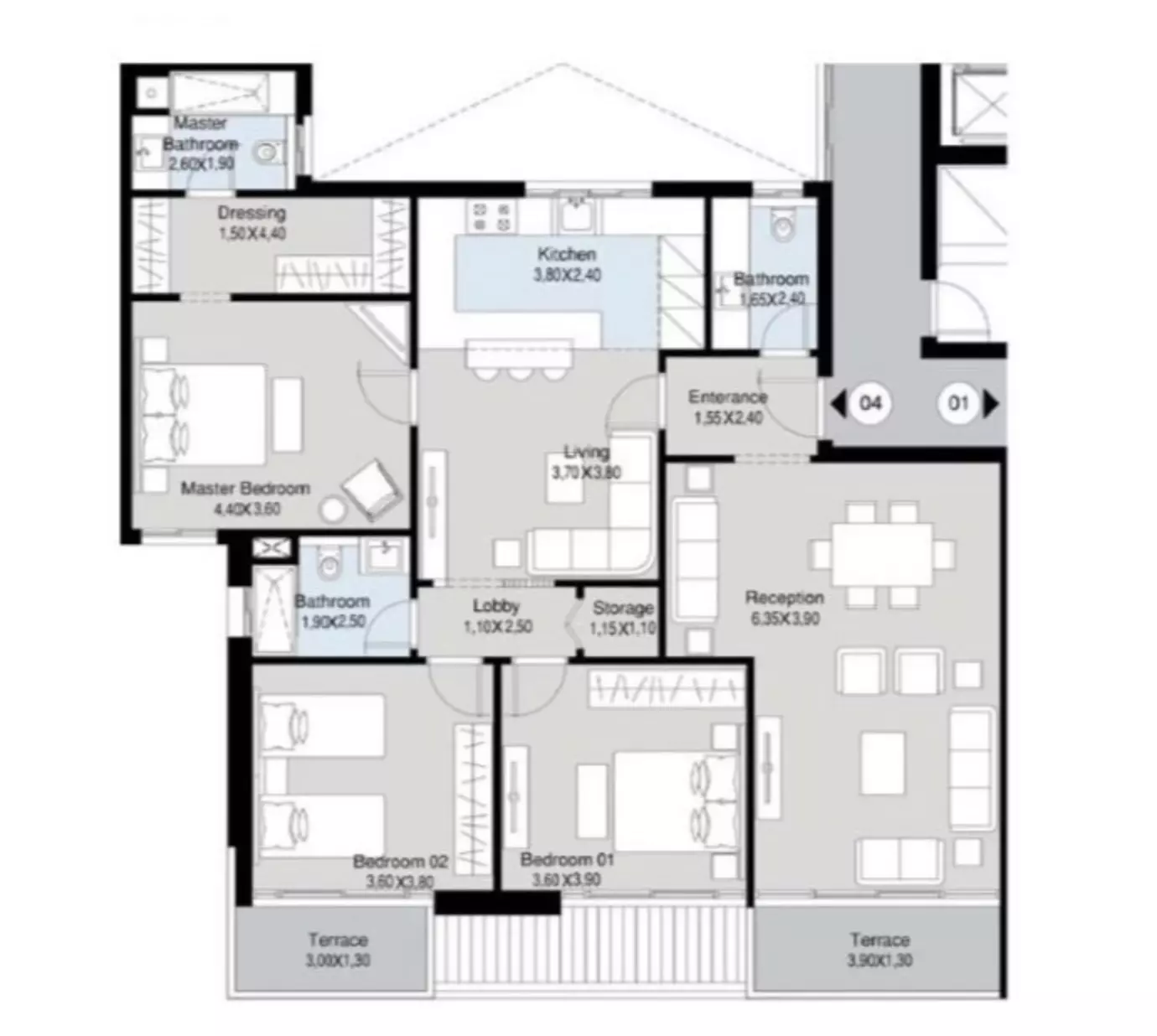 صورة مخطط ارضية الوحدة