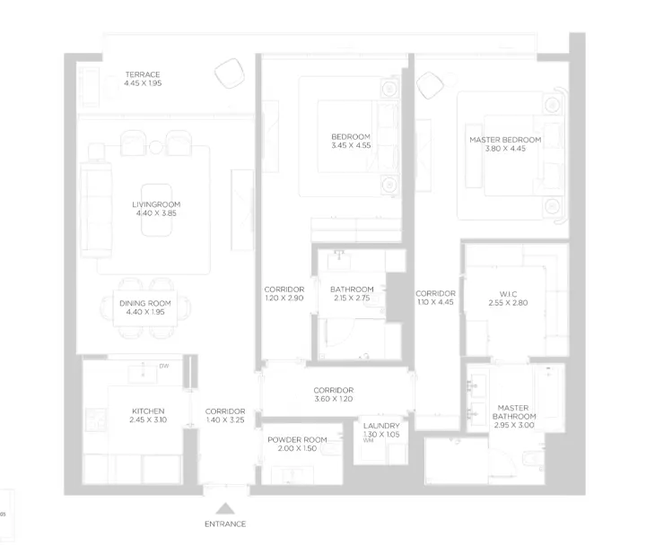 Rixos Phase 2 By Nakheel B2-Type C, 2 beds