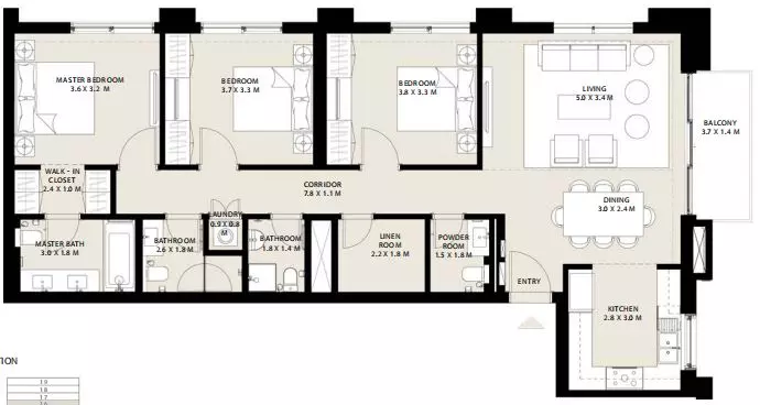 Park Field Type 3.3, 3 beds