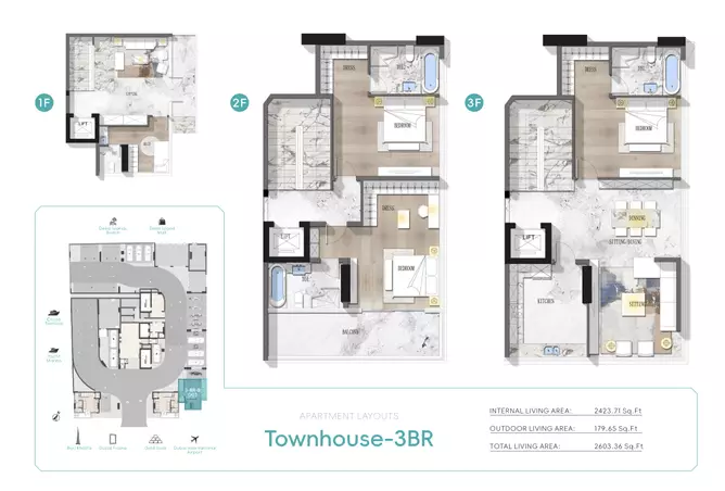 Nautis Residences — 3BR floor plan