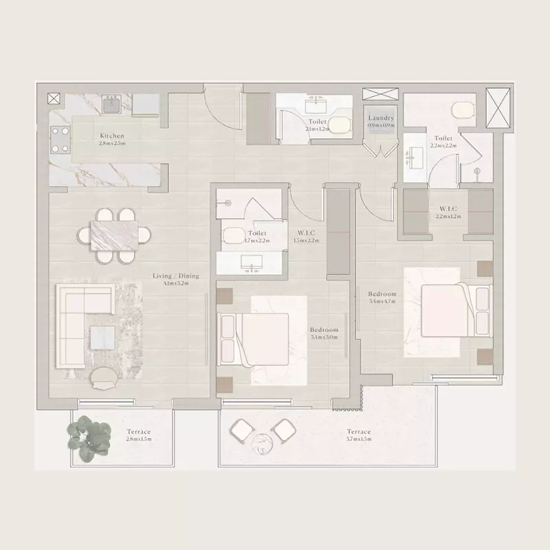 Unit floor plan image