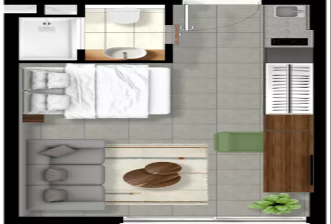izzzi.life Lime — Studio floor plan