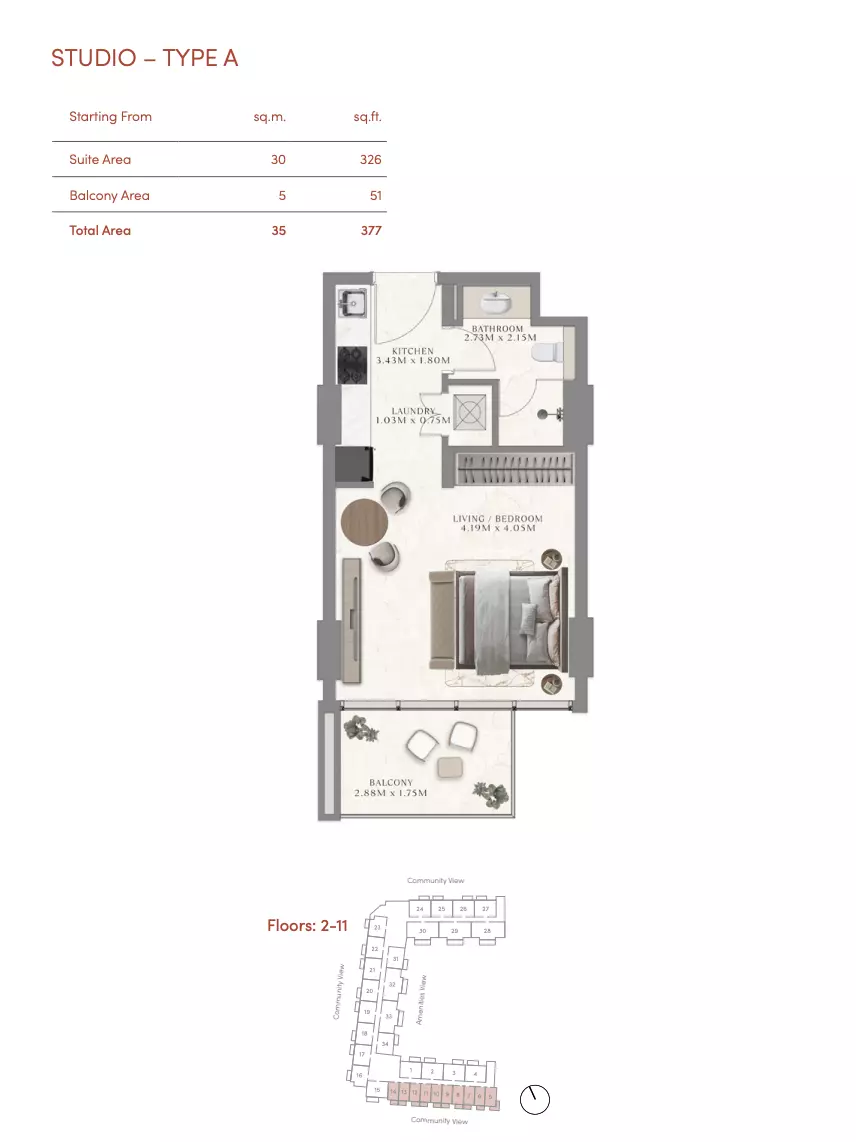 Unit floor plan image