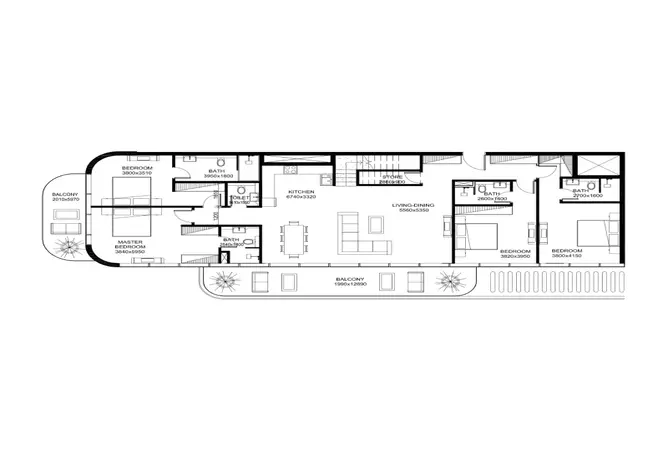 Villa Del Gavi Residences — 4BR floor plan