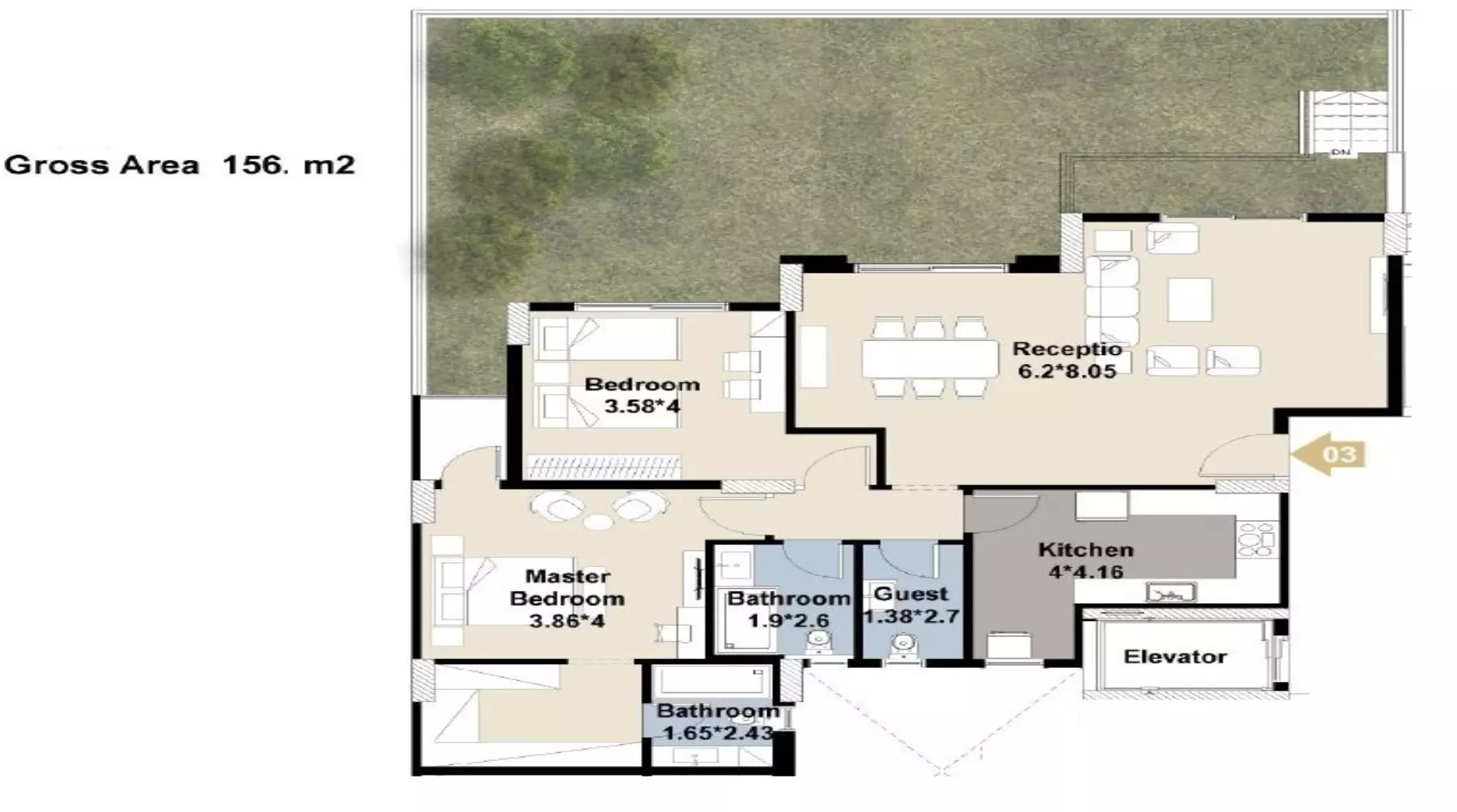 Unit floor plan image