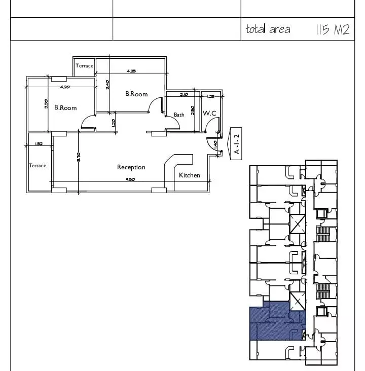 صورة مخطط ارضية الوحدة
