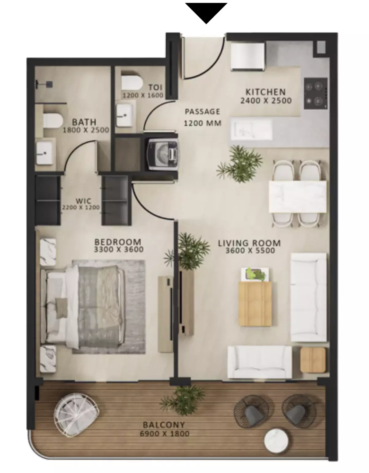 صورة مخطط ارضية الوحدة