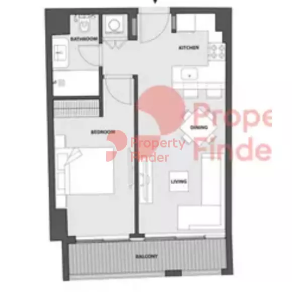 15 Northside Tower B Unit 709, Seventh Floor, 1 bed
