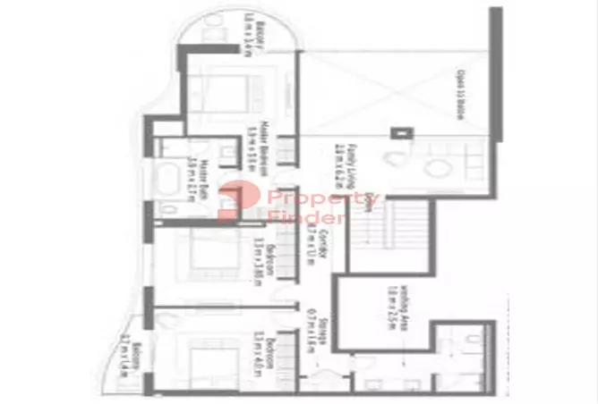 South Bay Residences — 3BR floor plan