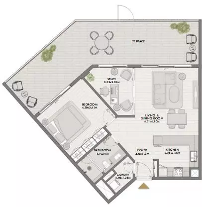 Elara Type 1F, 1 bed