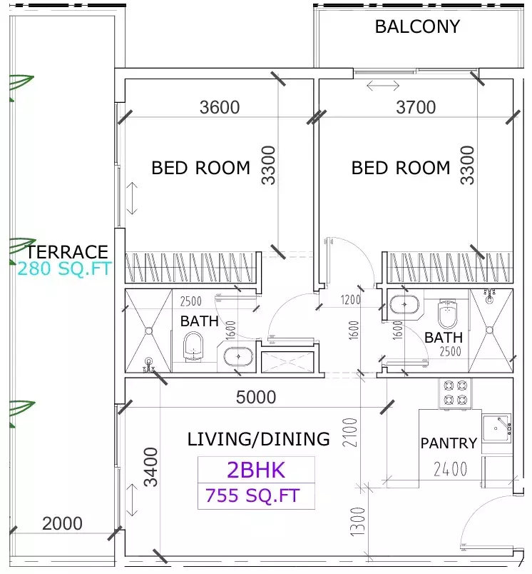 Unit floor plan image