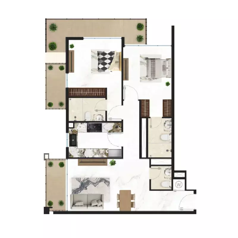 Unit floor plan image