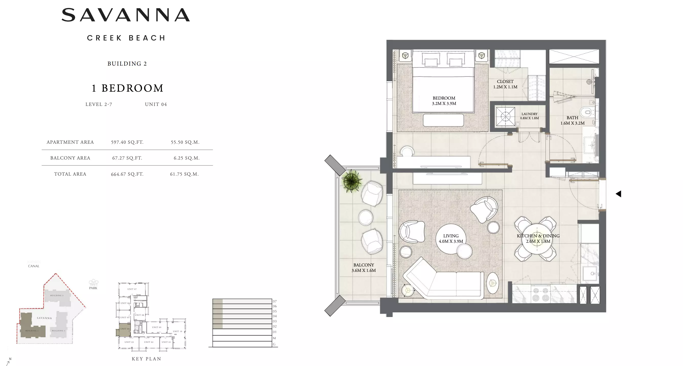 Savanna Level 2-7 - Unit 04, 1 bed