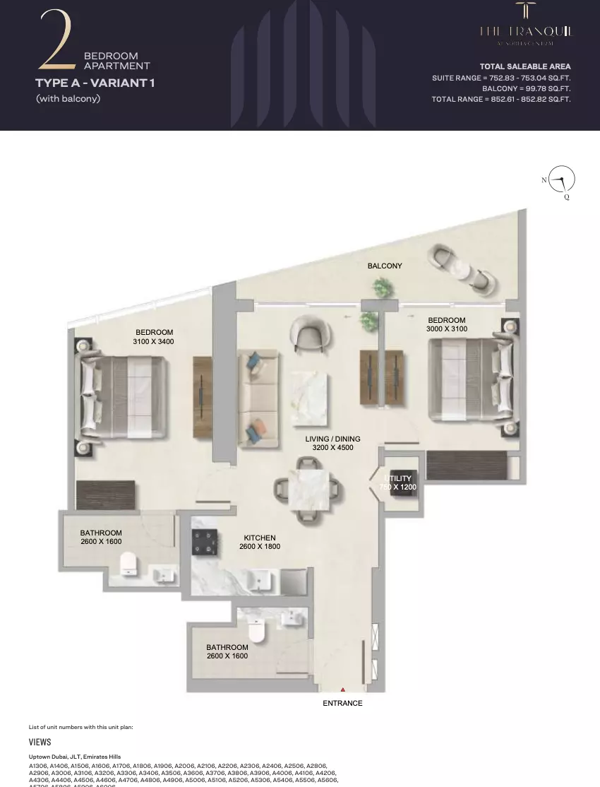 Unit floor plan image